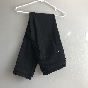 Anthropologie Black Straight Leg Jeans